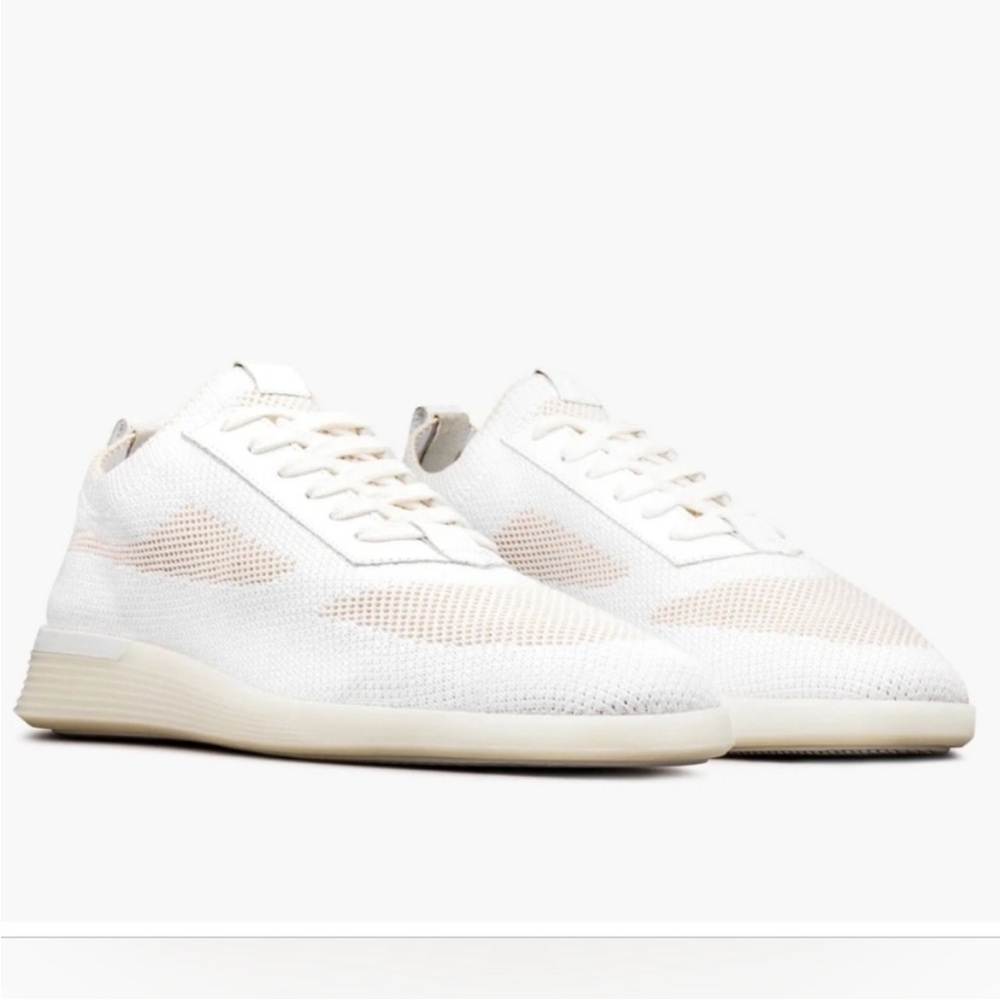 Wolf and Shepherd White Vanilla SupremeKnit Trainer Tennis Shoes